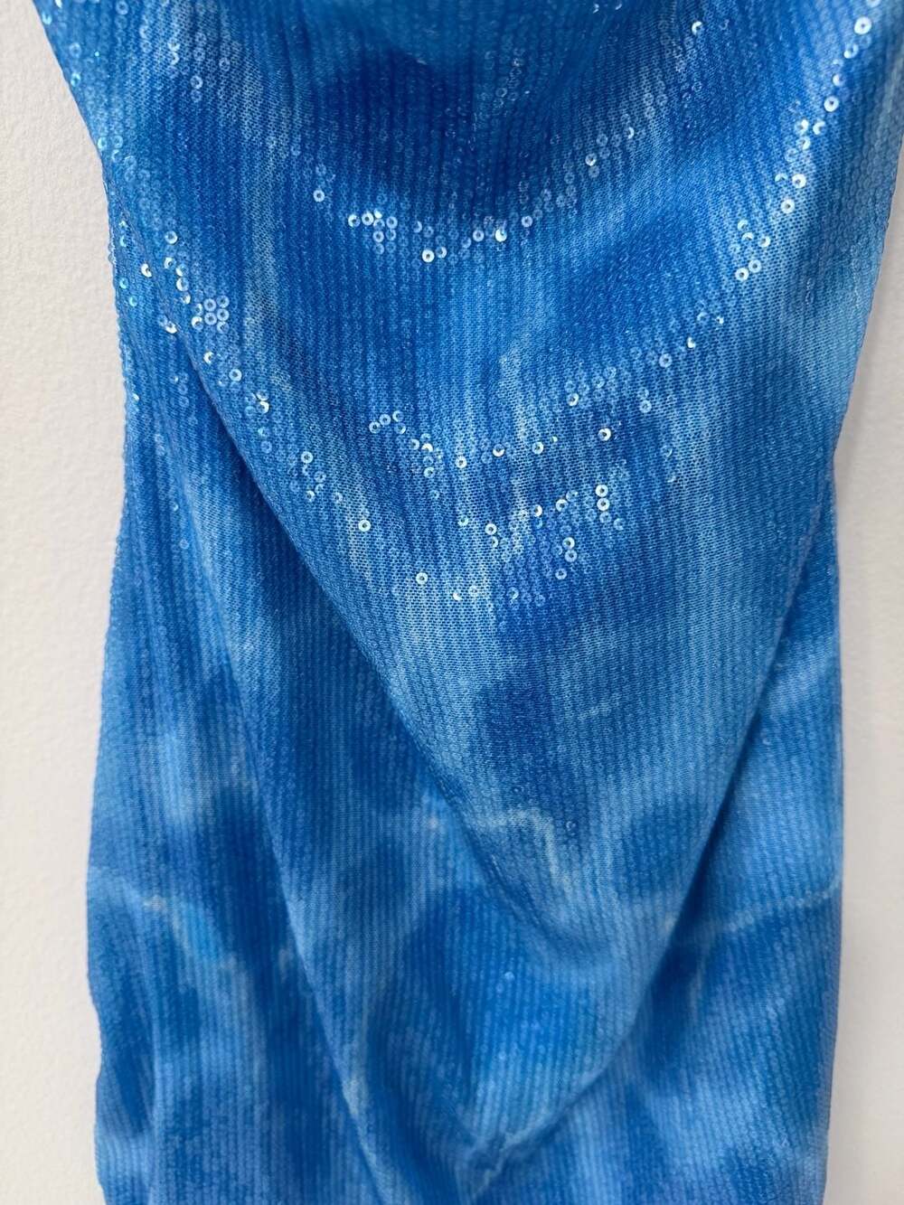 Bershka Sequin Water Print Multi-Strap Backless Mini Dress - Picture 6 of 6